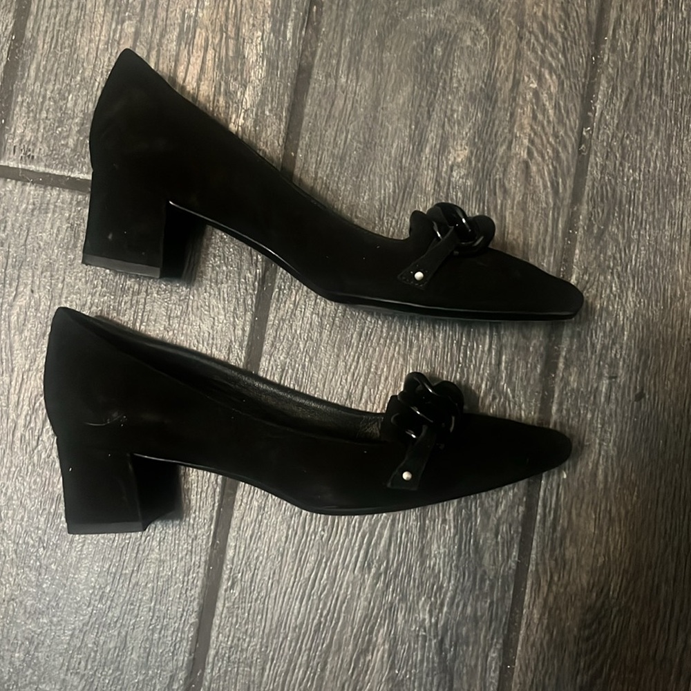 Black Suede Pumps - image 2
